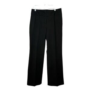 Willi Smith Black‎ Wide Leg Dress Pants Women Size 10 Cotton Spandex Flared